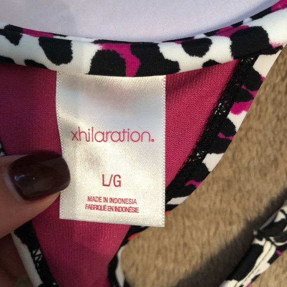 Pink cheetah swim top - Picture 2 of 2